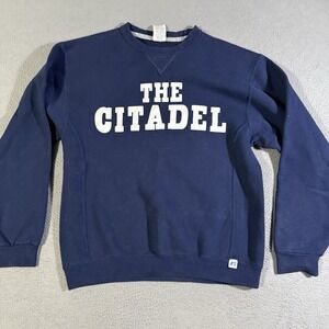 VTG Y2K The Citadel Military College Russell Athletic Hoodie Sweatshirt Mens Med